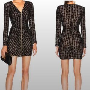 Self Portrait V Neck Midi Dress